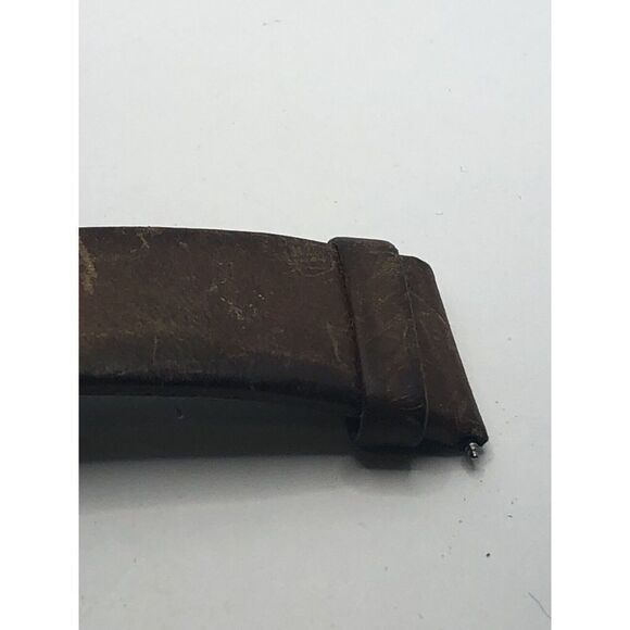 Diesel Watch Parts Half Band 2 Piece Leather Brown 22mm PY197 - Picture 9 of 9